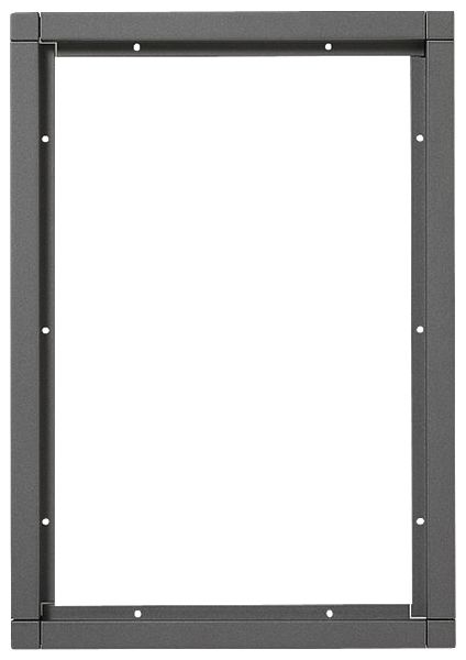 Kombirahmen Siedle, aus Aluminium, 331×231×15mm, grau