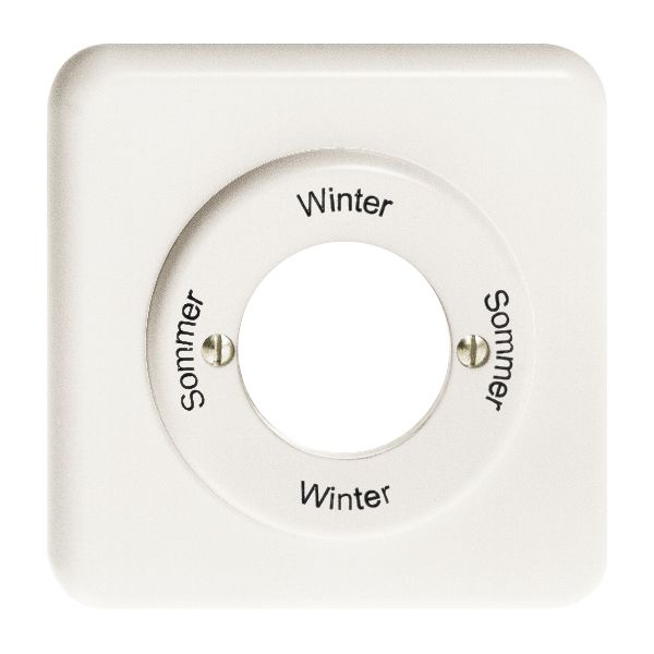 Kit front.Sommer-Winter-Sommer -Winter per interr.a chiave bianco