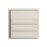 UP-Universaltaster 6×1T Schraubklemme EDIZIOdue crema, mit Papiereinlage+LED