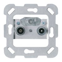 Einsatz zu R/TV/SAT-Dose Hager mit Befestigungsplatte