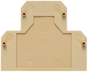 Abschlussplatte Weidmüller DK4Q 54×1.5mm beige