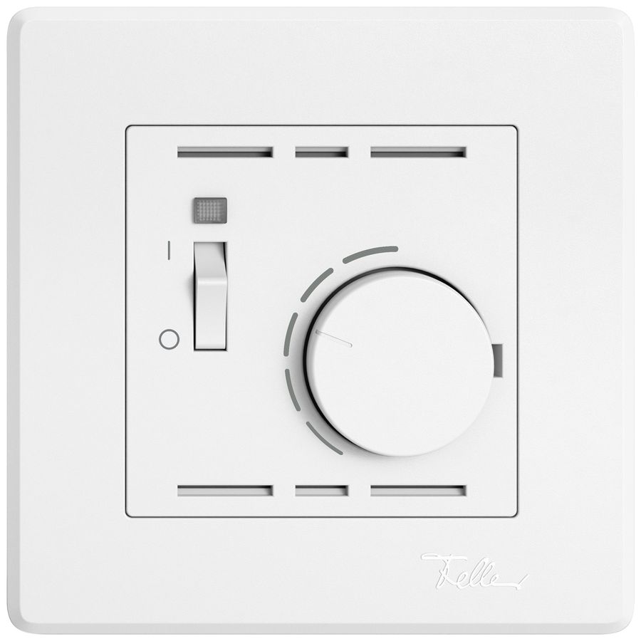 Termostato ambiente INC EDIZIO.liv SNAPFIX® con interruttore 230VAC 50Hz bi
