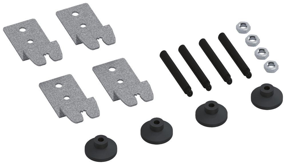 Nivellierset Hager Länge 60mm für nivellierbare Kassette und Höhenerweiterung