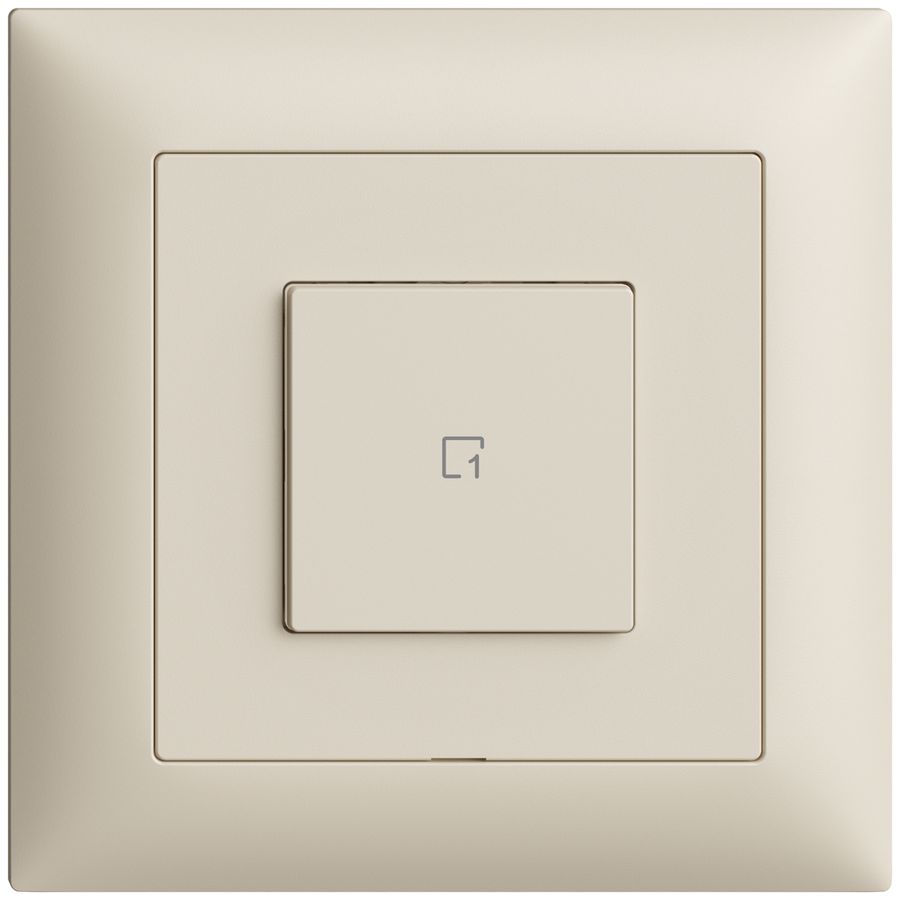 UP-Szenentaster 1 Szene/1T Edue Wiser crema