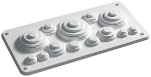 Leitungseinführung Hager Univers FZ425 220×15×104mm weiss