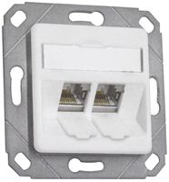 Boîte de raccordement ENC EDIZIOdue 2×MS1/8 blanc ou 2×MU1/8 Dätwyler