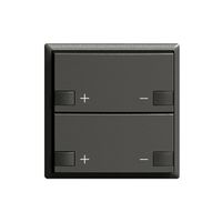 Frontset 2×Dimmer 2K/2T ZEP EDIZIOdue schwarz