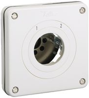 UP-Umschalter galv.Kontakte ohne Zylinder NEVO 1P, IP21, 1-2, Abz.11-1, weiss