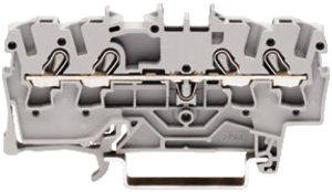 Durchgangsklemme WAGO TopJob-S 2.5mm² 4L grau Serie 2002