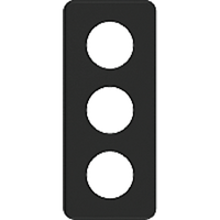 Abdeckplatte 3×1 3×43mm schwarz