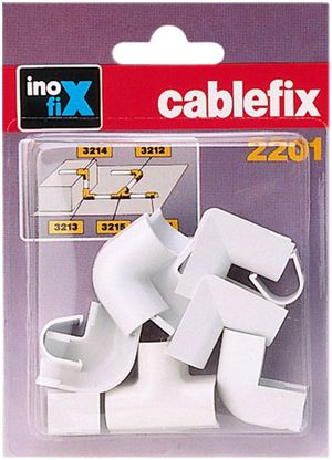 Kit di raccordo cablefix per canale 7mm bianco
