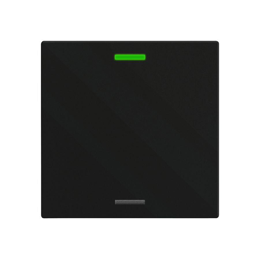 EB-Taster KNX RGBW MDT BE-TAL600116.01 1T/2B schwarz matt "neutral"