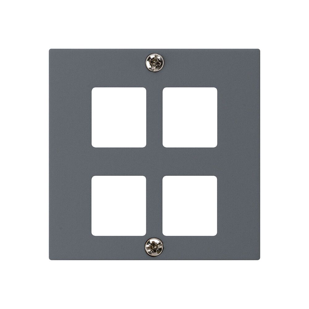 Placca frontale HMS kallysto per 4 moduli antracite