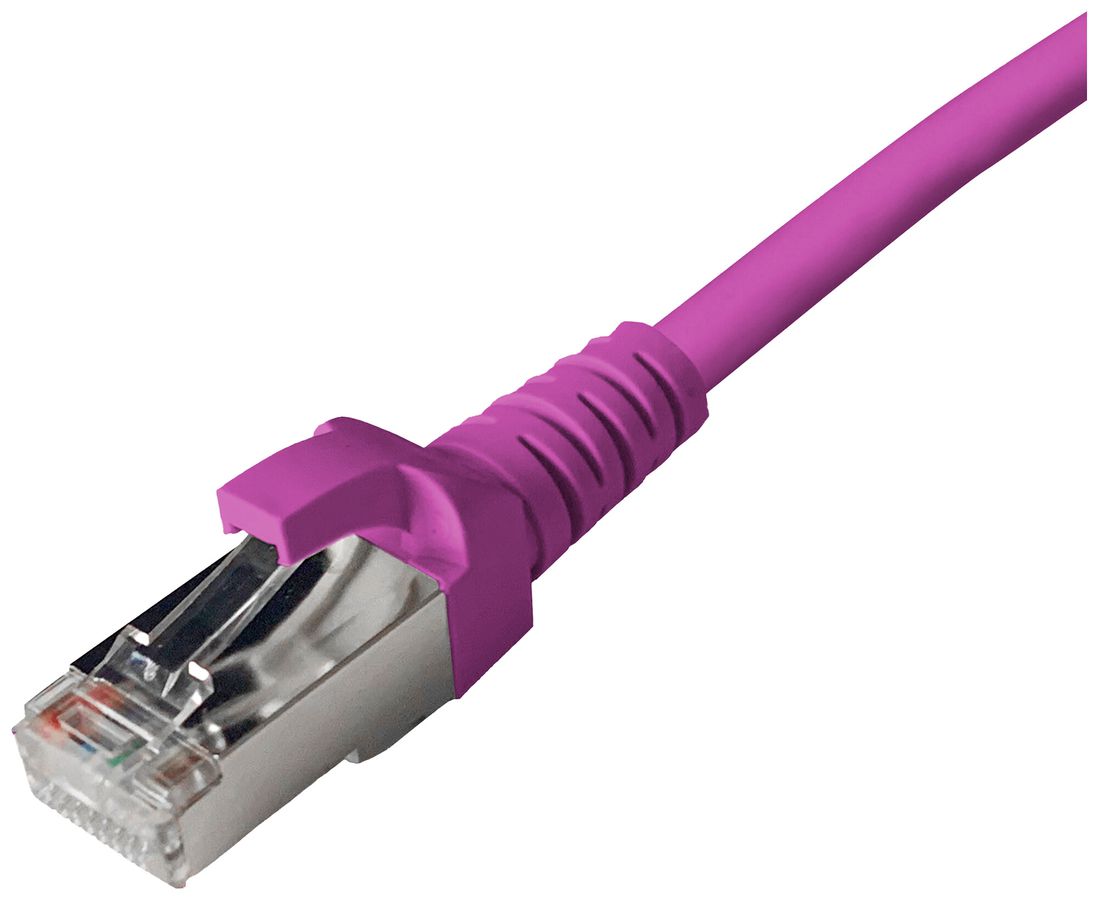 Patchkabel RJ45 Dätwyler 5502 flex LSZH CAT5e S/UTP AWG26 1:1 violett 1m