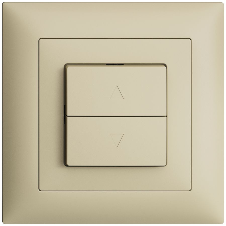 UP-Frontset EDIZIOdue FMI vanille für Storentaster/-schalter