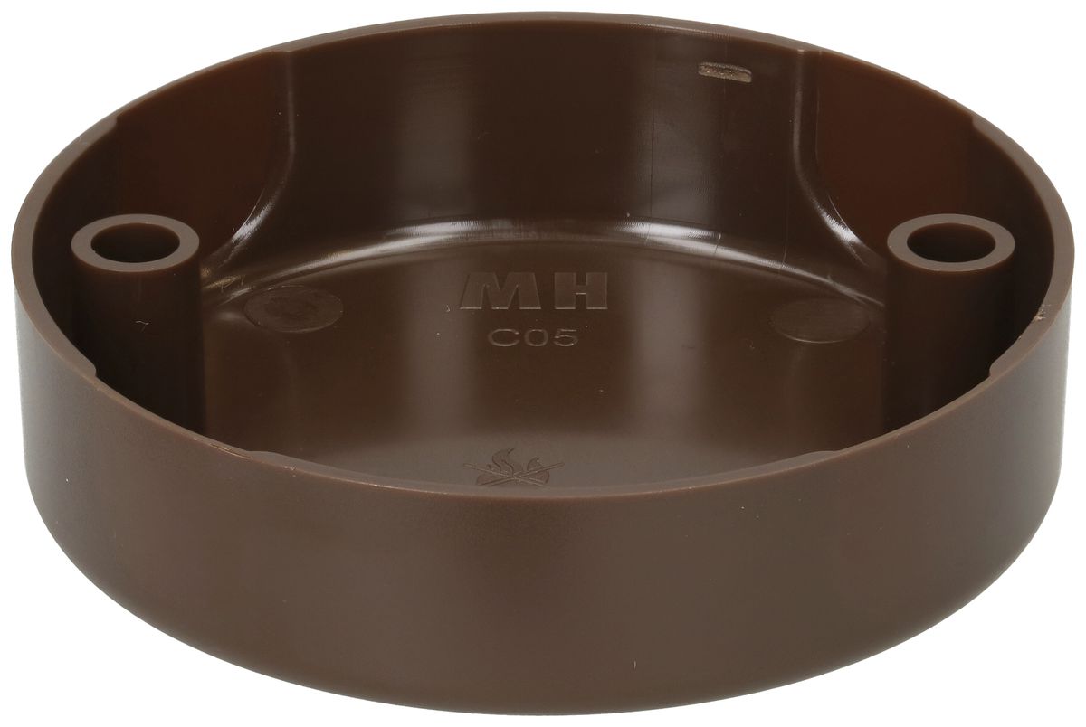 Deckenrosette MH 2×Befestigungslöcher Ø83×21mm braun