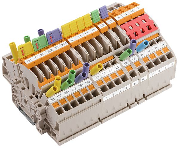 Bloc de bornes de test sectionnables WM LST VDE FNN 6mm² PUSH IN TS32/35