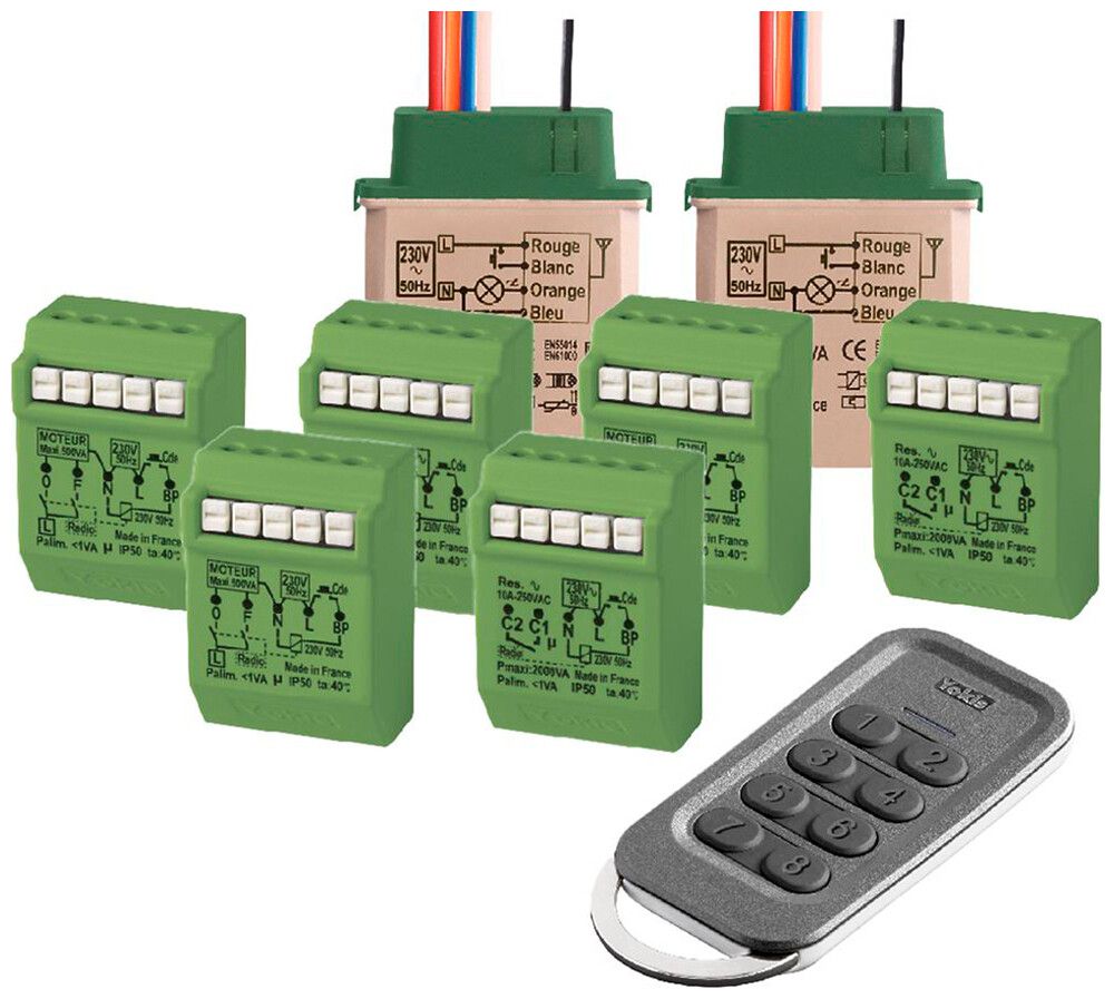 Starter-Kit BASE IMPIANTO mit 4×MVR500ERP, 2×MTR2000ERP, 2×MTV500ER, 1×GALET4TP