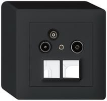AP-Antennendose R/TV-Daten HMS kallysto 19dB schwarz