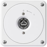 Contatto rotativo a chiave INC robusto bianco senza coperchio/cilindro 1P combi