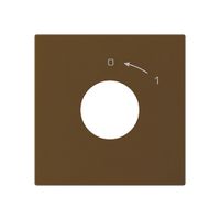Kit di copertura kallysto per interruttore a chiave contatto di chiusura marrone