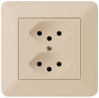 UP-Steckdose kallysto.trend 2×T13 beige