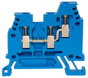Morsetto di passaggio componibile Woertz 1…2.5mm² 24A 800V vite 3×1 DIN 35mm bl
