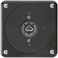 UP-Schlüsselschalter robusto ohne Klappdeckel ohne Zylinder 0/2P schwarz Kombi