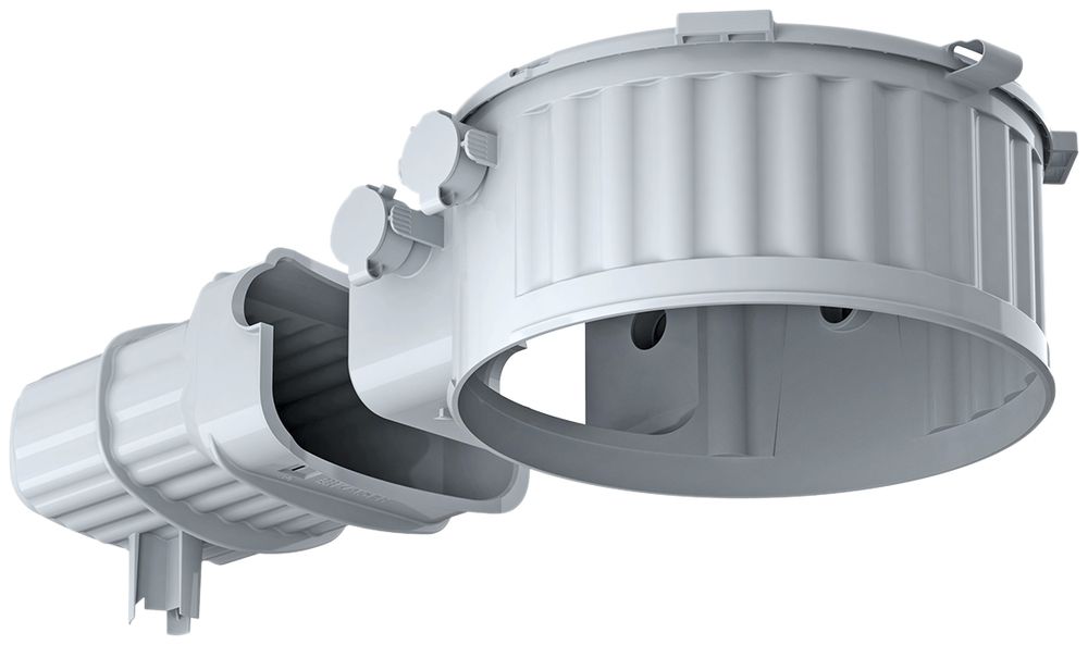 EB-Gehäuse AGRO HaloX 180 mit Tunnel 190mm für Ortbeton