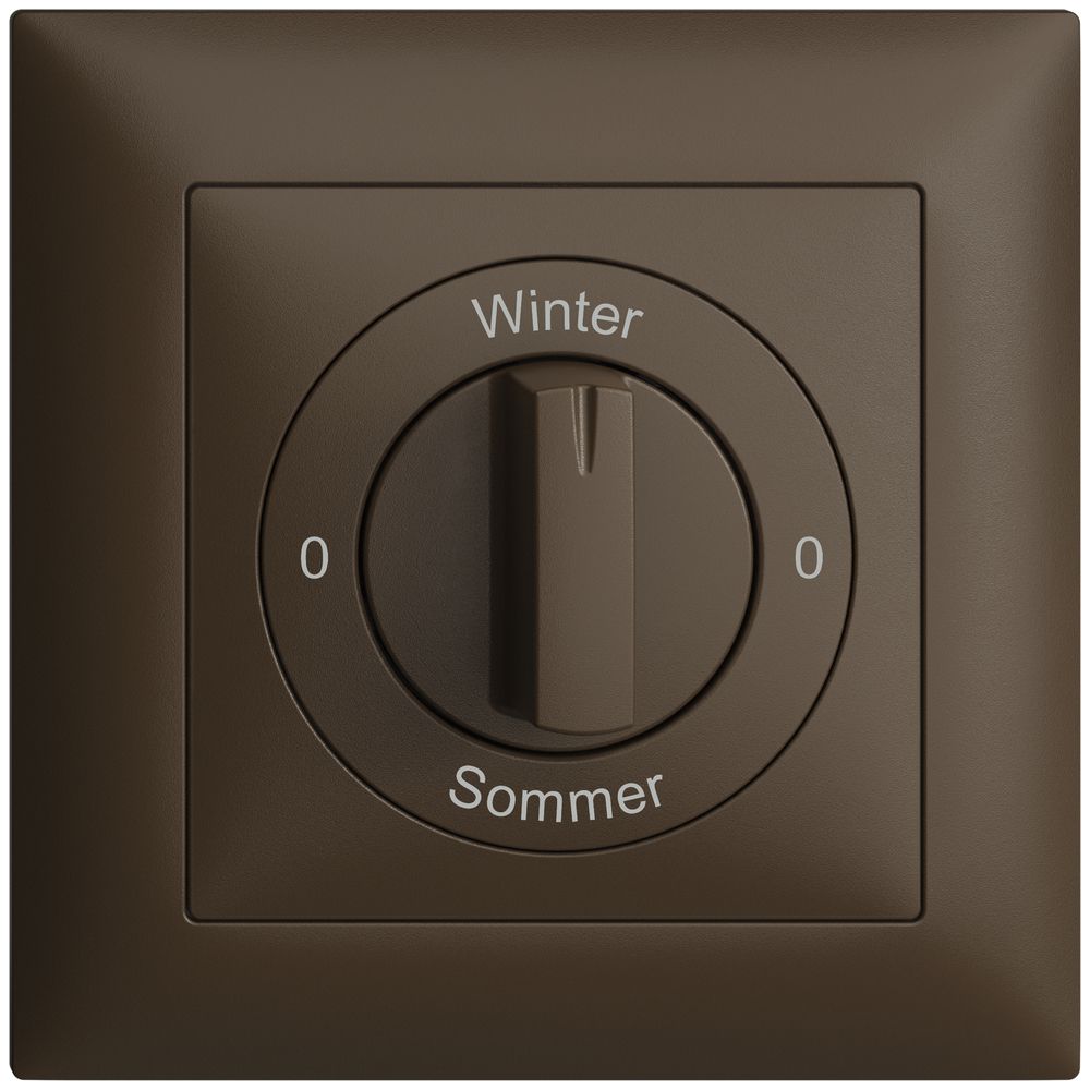 Frontset 0-Winter-0-Sommer EDIZIOdue 88×88mm coffee