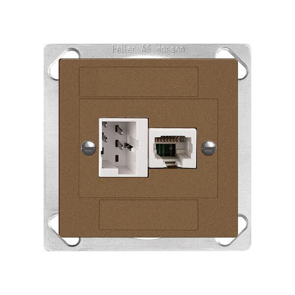 EB-Dose xDSL RJ45/TT83 coffee ITplus EDIZIOdue mit Filter