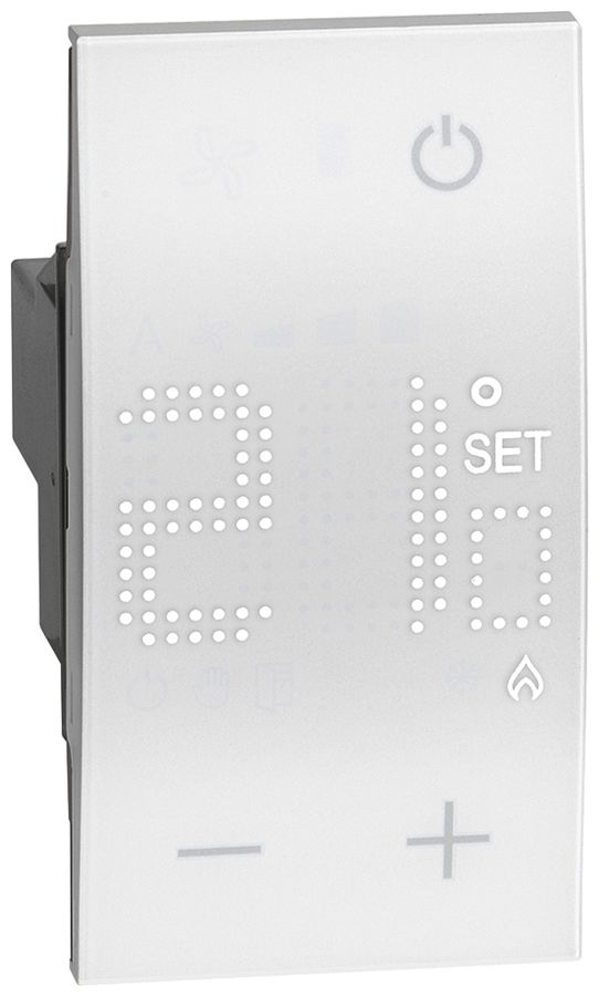 Thermostat Living Now avec display 230V 2 modules blanc