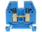 Durchgangs-Reihenklemme Woertz Ex 2.5…6mm² 41A 1000V Schraubansch.2×1 TH35 blau