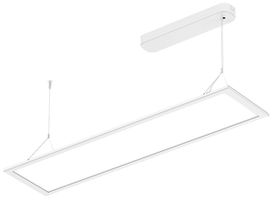 LED-Pendelleuchte DOTLUX FLATtwice 40W 4200lm 4000K DALI weiss