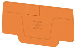Plaque de fermeture Weidmüller série A AEP 2C 2.5 52.76×2.1mm, orange