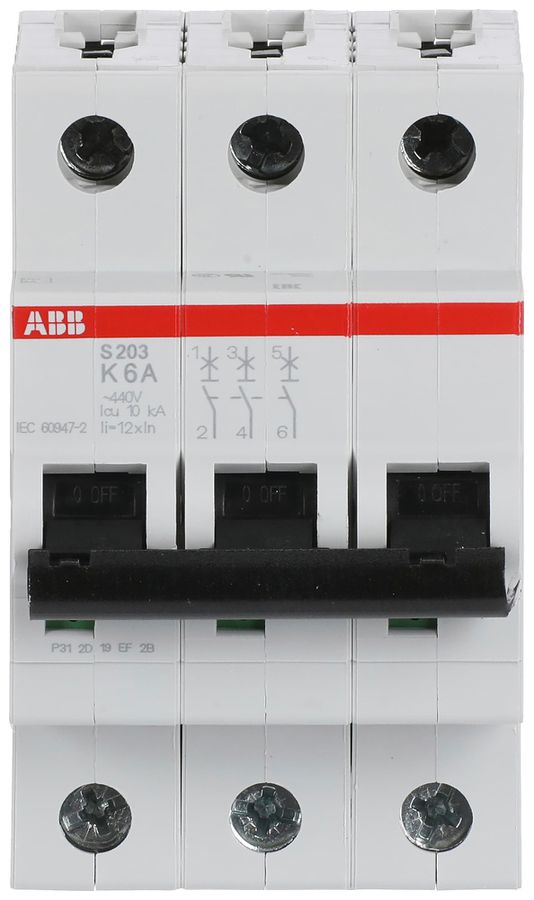 Leitungsschutzschalter ABB S203-K6 6A 6kA