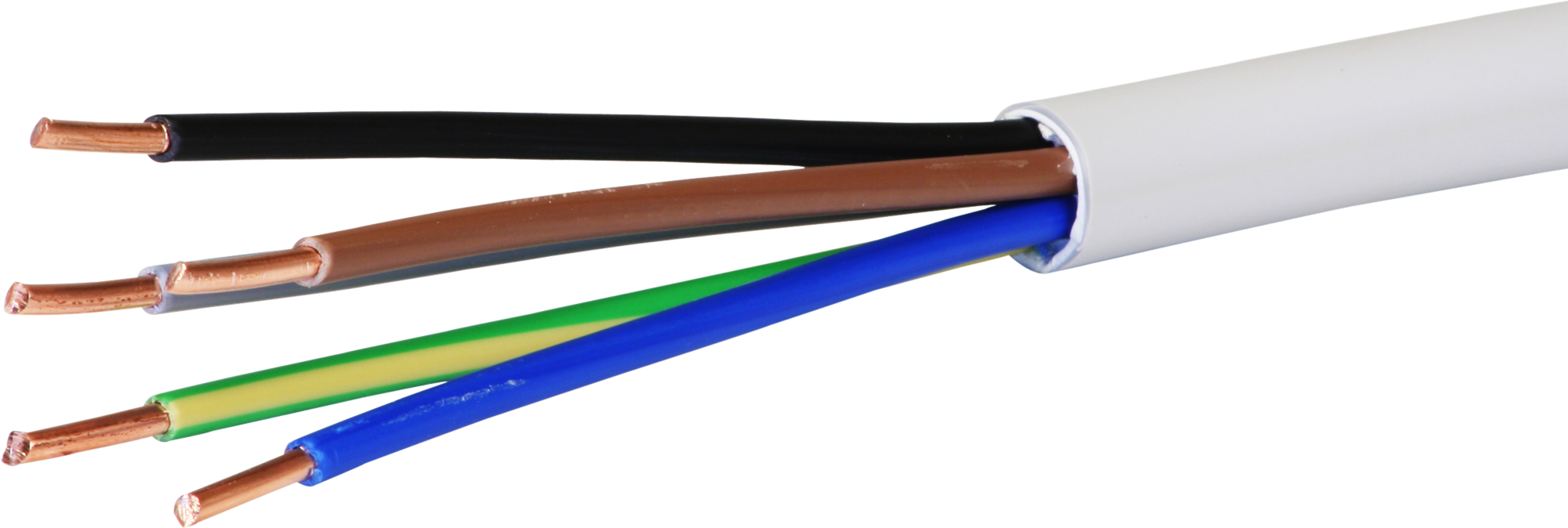 Câble d'installation FE0 5×6mm² 3LNPE gris Dca