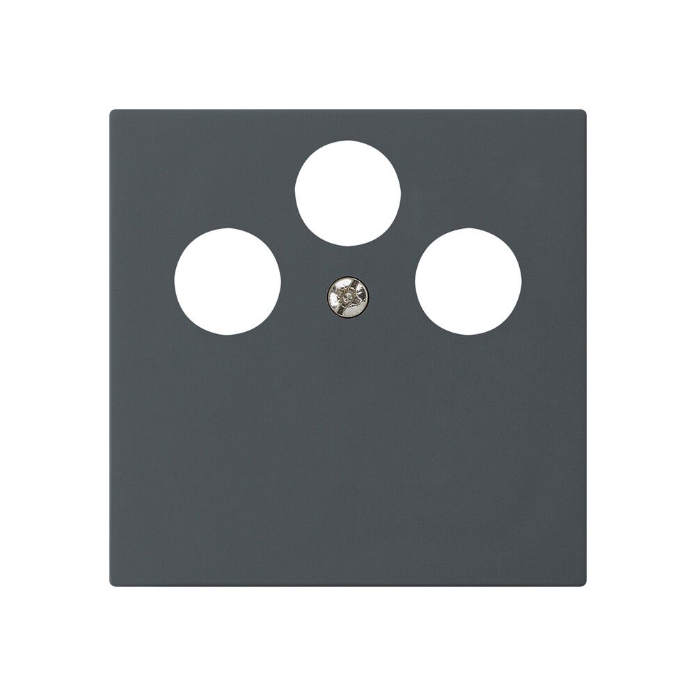 Placca frontale kallysto per R&M HWS antracite 3×coass.SAT