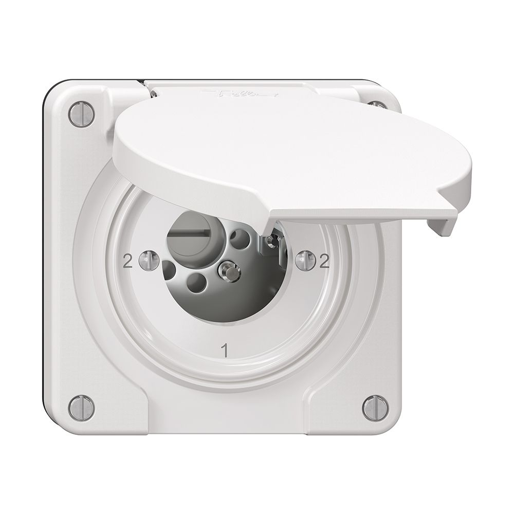 Interrupteur rotatif NEVO N.CO 3/2L, sans cylindre, KS, 2-1-2-1, blanc