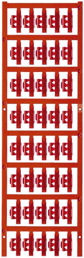 Marqueur de conducteur Weidmüller MultiCard SFC p.Ø2…3.5mm 21×5.8mm PA66 rouge