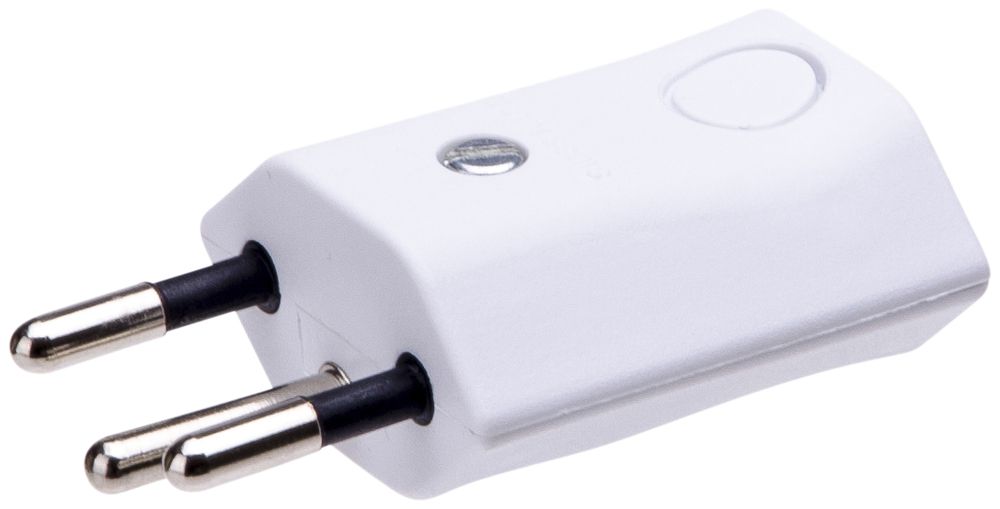 Stecker th T12 MH weiss Winkelstecker mit Tülle