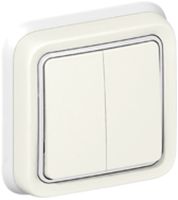 UP-Wippschalter PLEXO 1/3+3/1L weiss