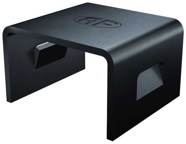 Étrier de fixation pour Quadro Flury AV 60, acier inoxydable A2, noir