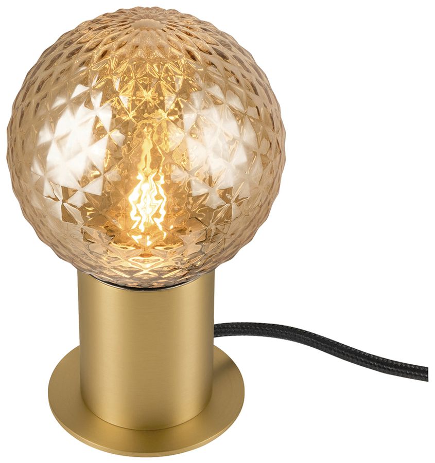 Tischleuchte SLV VARYT E14 1×6W Schalter Ø90×90mm Messing