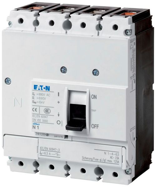 Sectionneur de charge AP Eaton PN1-4-160 4P 160A 690V IP20 noir