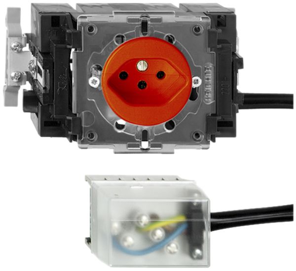 Prise INC FH T13 L3 orange 53mm Snap pour câbl.plat powerbus