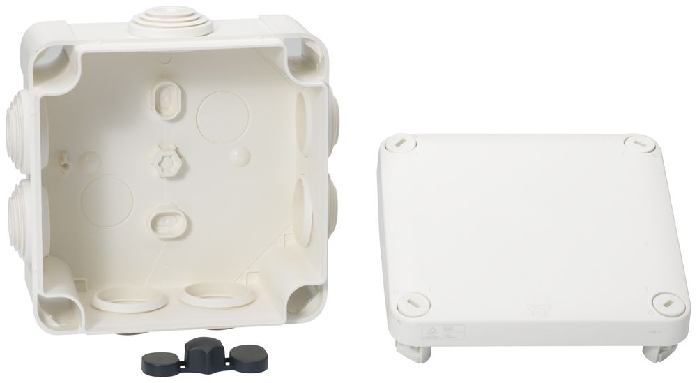 AP-Abzweigdose Mureva 105×105×55mm leer weiss, IP55