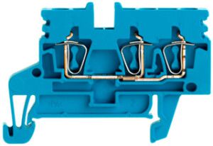 Durchgangs-Reihenklemme Weidmüller ZDU 2.5N/3AN Zugfeder 2.5mm² TS35 blau