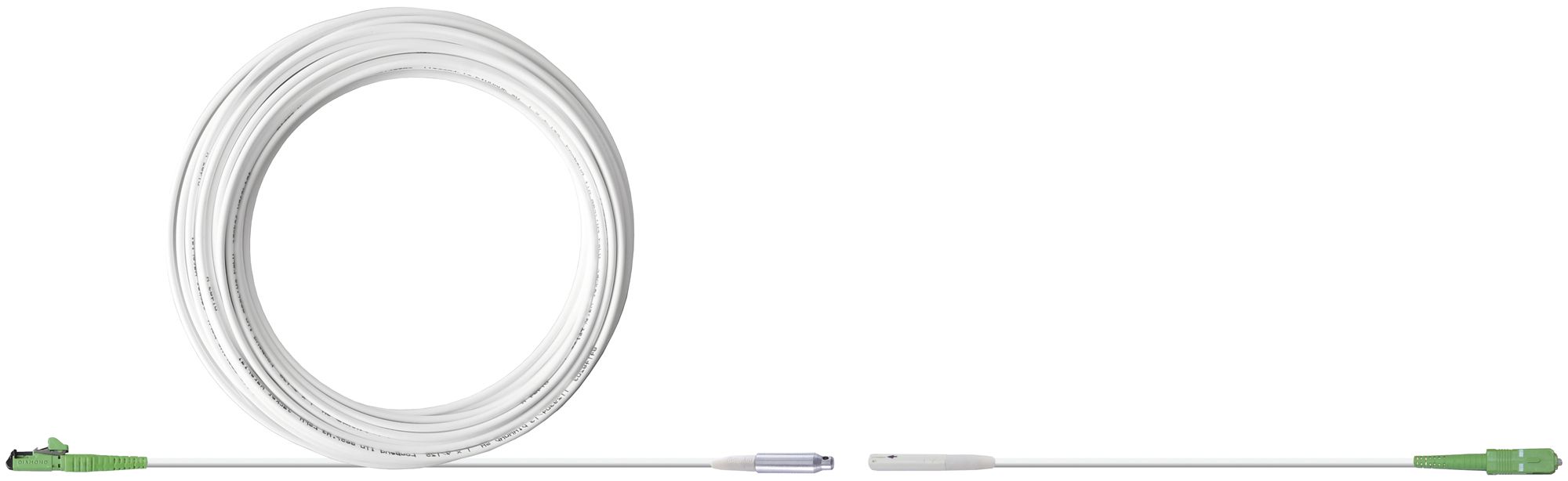 LWL-FTTH-Verlängerungskabel F-3000 LC/APC-SC/APC 15m