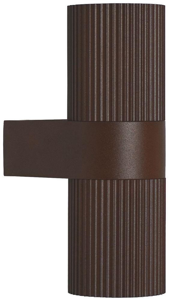 Applique Nordlux Kyklop Ripple 2×GU10 25W IP54 Ø86×140mm rouille